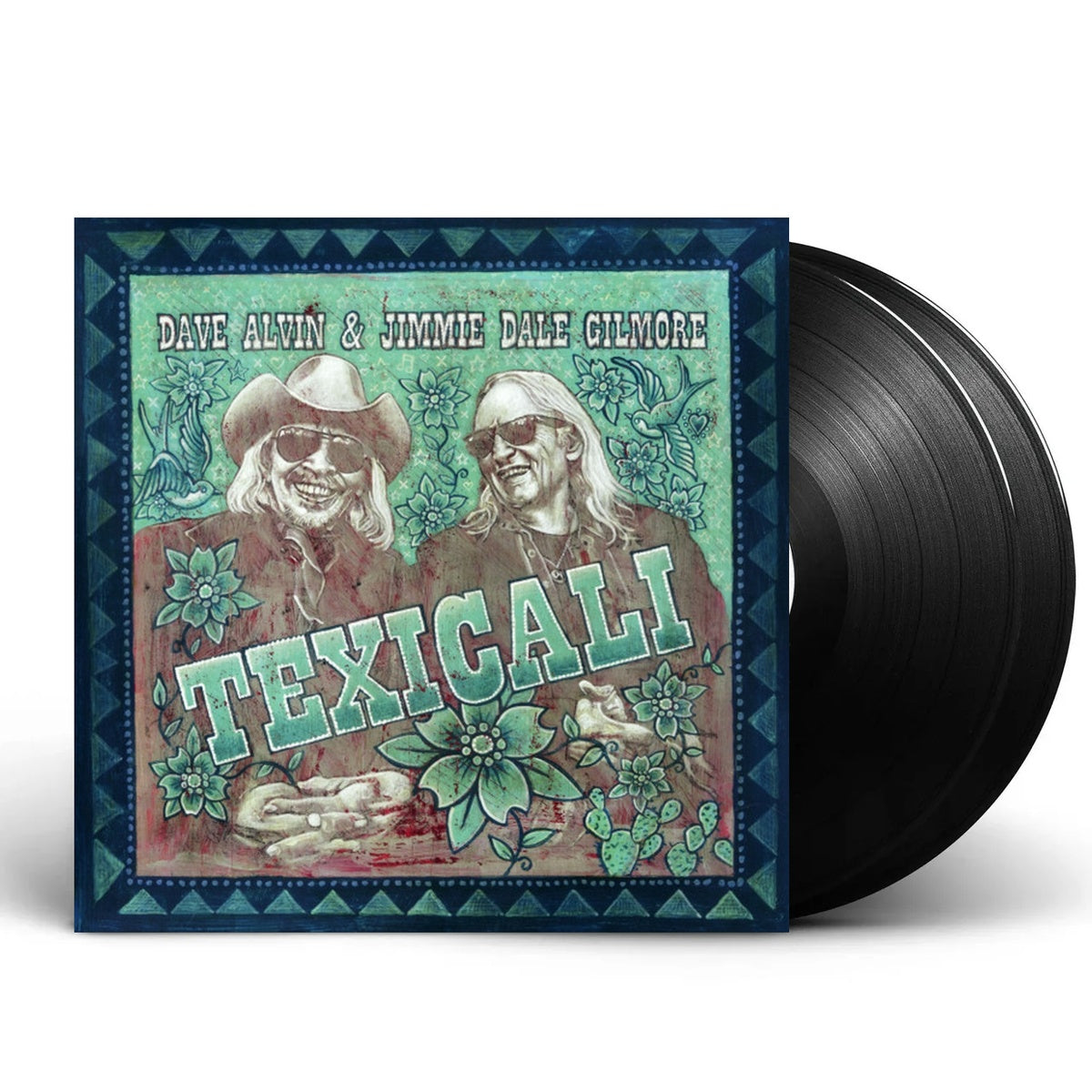 Packshot: Dave Alvin  / Dale Gilmore,Jimmie – Texicali (Blue, Colored LP Vinyl) Vinyl LP | Relix