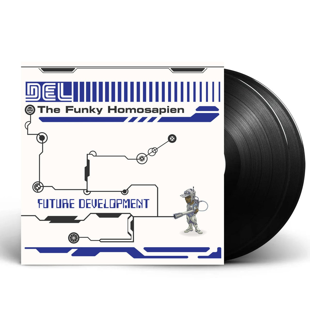 Packshot: Del The Funky Homosapien – Future Development (Metallic Blue LP Vinyl) Vinyl LP | Relix