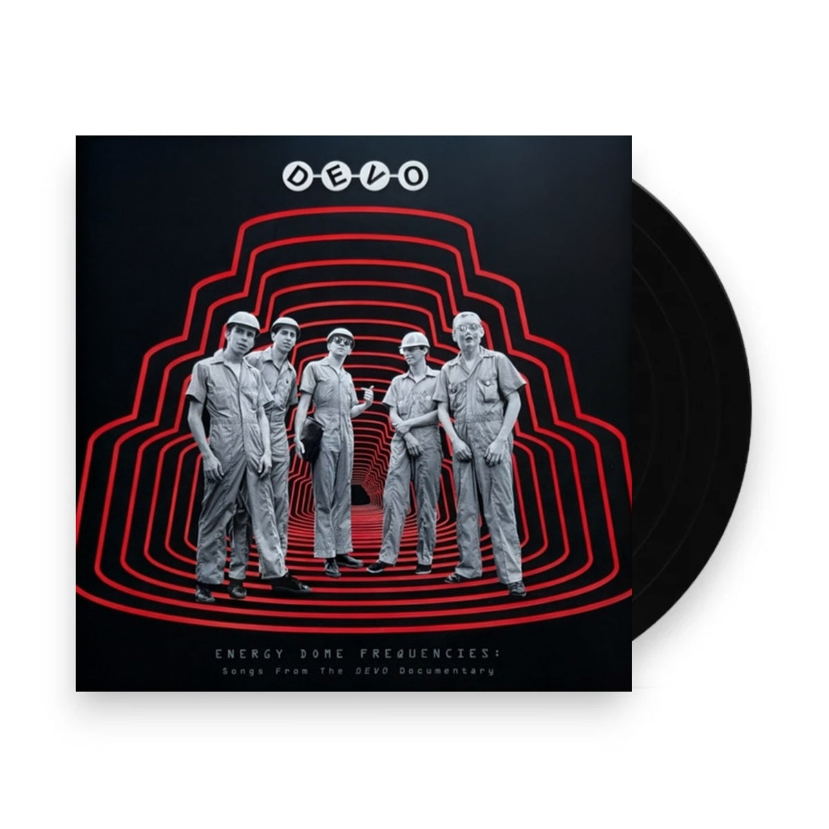 Packshot: Devo – Energy Dome Frequencies: Songs From The Devo (Red LP Vinyl) Vinyl LP | Relix