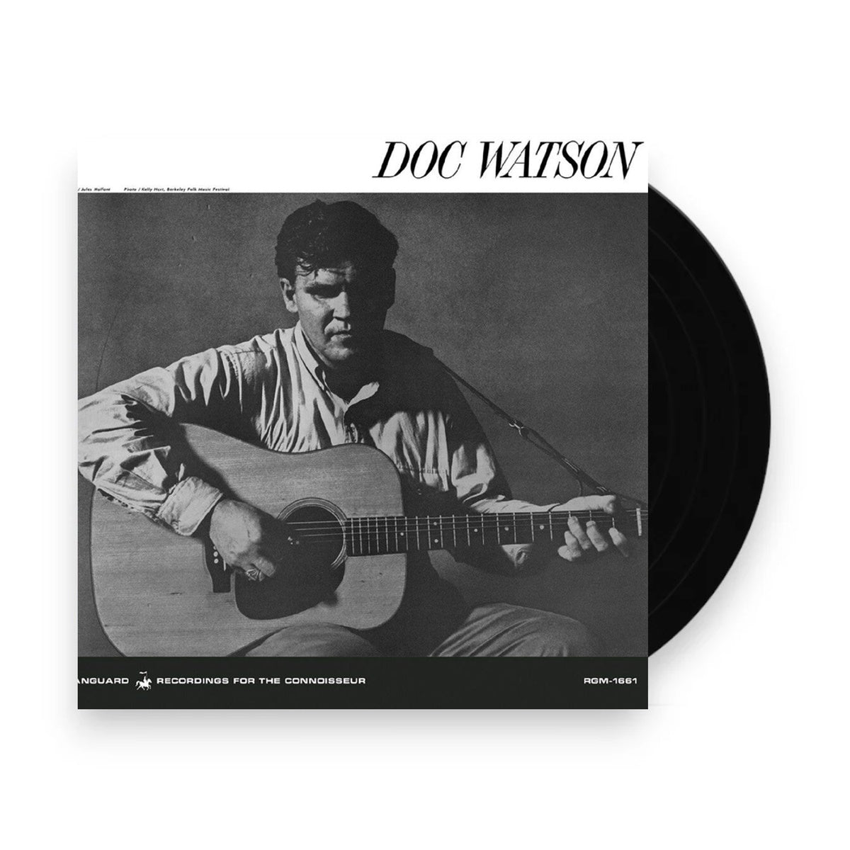 Packshot: Doc Watson – Doc Watson - Deep River Blue (Blue, Colored LP Vinyl) Vinyl LP | Relix