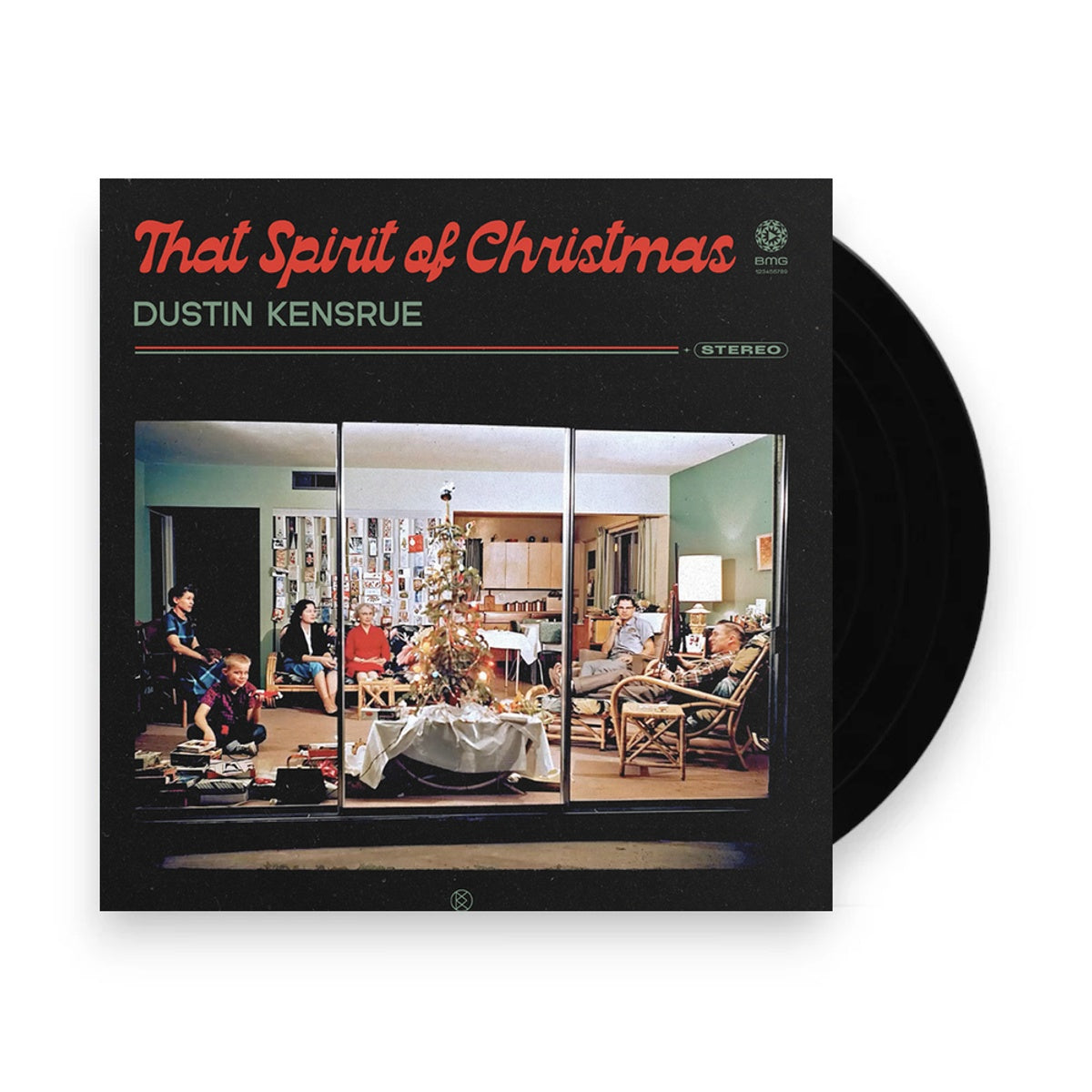 Packshot: Dustin Kensrue – That Spirit of Christmas (Clear/Red/Green Splatter LP Vinyl) Vinyl LP | Relix
