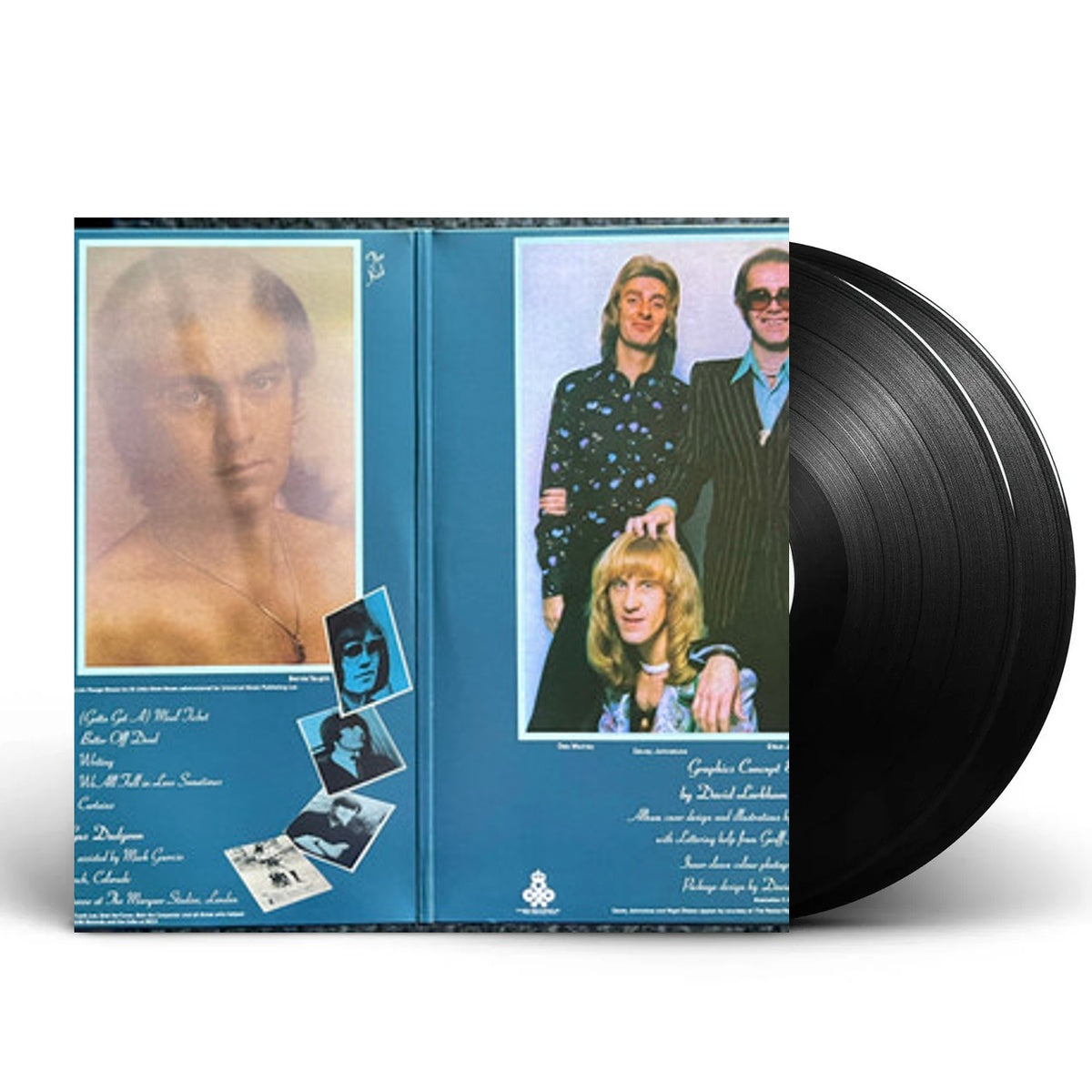 Packshot: Elton John – Captain Fantastic and the Brown Dirt Cowboy (50th Anniversary Edition) - (180g Tri-Color Sp. Effect LP Vinyl) Vinyl LP | Relix