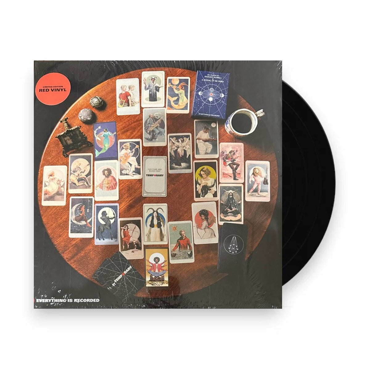 Packshot: Everything Is Recorded – Temporary (Red LP Vinyl) Vinyl LP | Relix