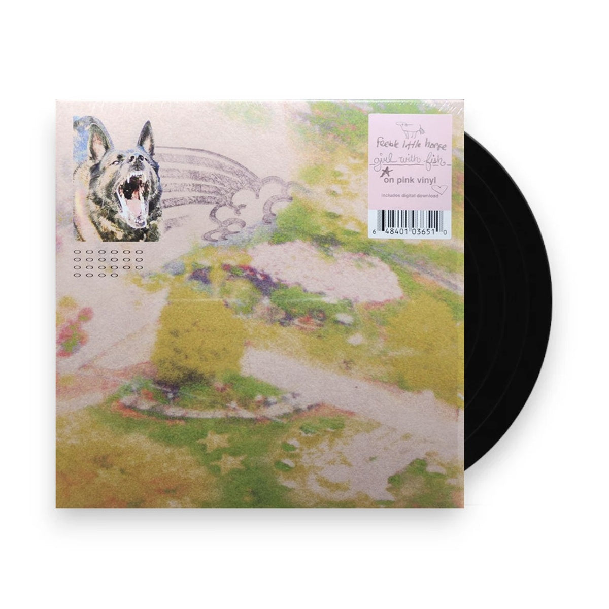 Packshot: feeble little horse – Girl with Fish (Opaque Pink LP Vinyl) Vinyl LP | Relix