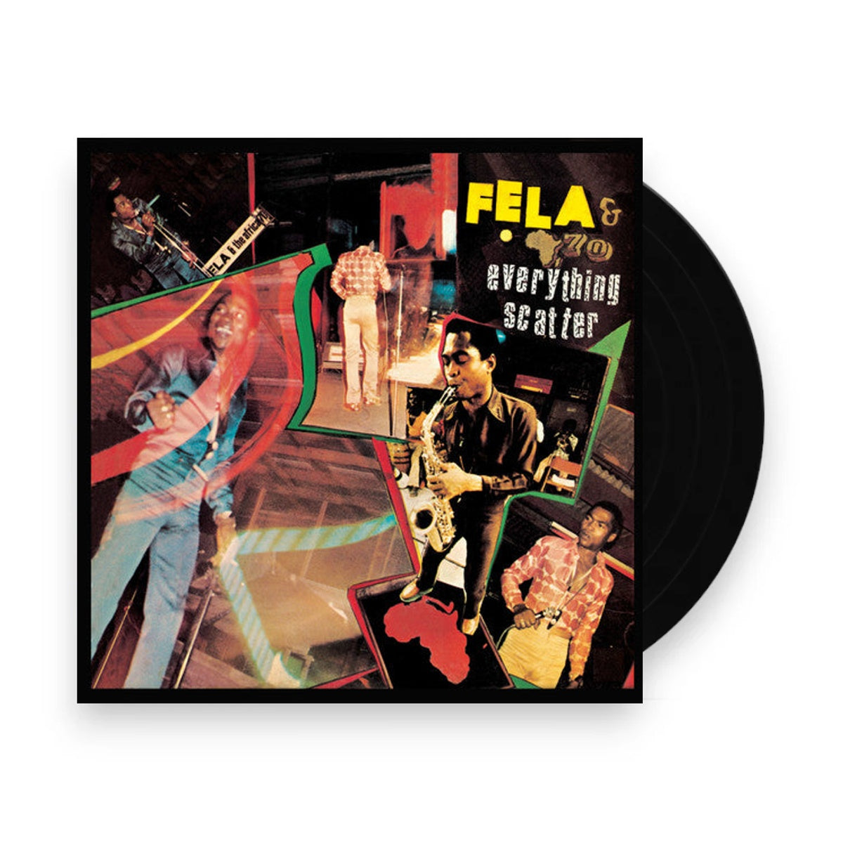 Packshot: Fela Kuti – Everything Scatter Vinyl LP | Relix