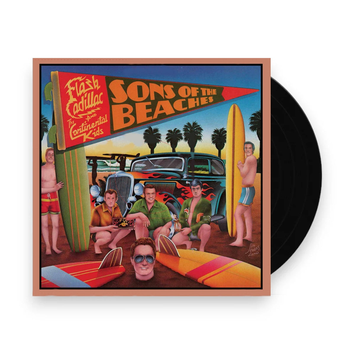 Packshot: Flash Cadillac & the Continental Kids – Sons of the Beaches (coral Beach LP Vinyl) Vinyl LP | Relix