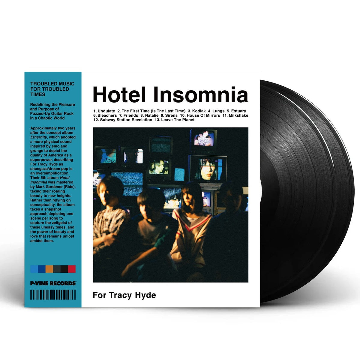 Packshot: For Tracy Hyde – Hotel Insomnia (Clear, Grn, Limited Edition LP Vinyl) Vinyl LP | Relix