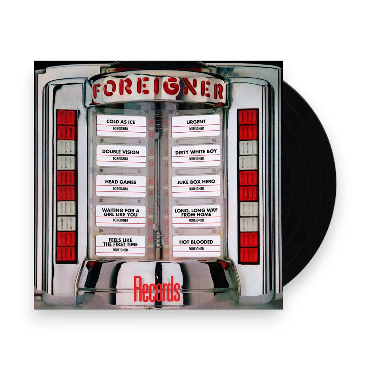 Packshot: Foreigner – Records: Greatest Hits (Limited Edition, Aniv LP Vinyl) Vinyl LP | Relix