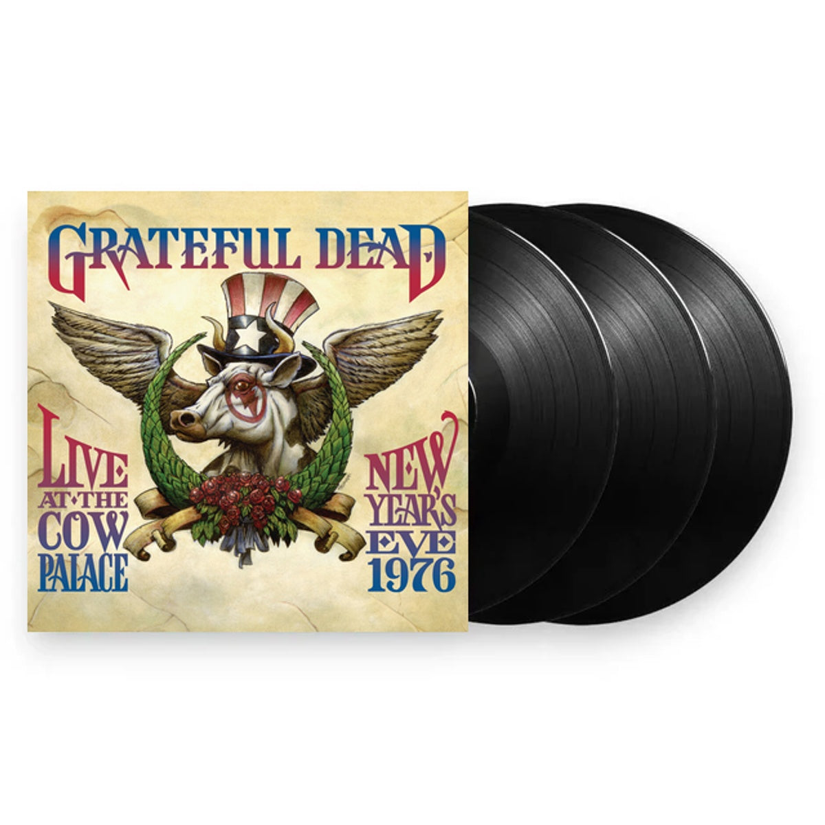 Packshot: Grateful Dead – Live At The Cow Palace-New Years Eve 1976 (Audp LP Vinyl) Vinyl LP | Relix