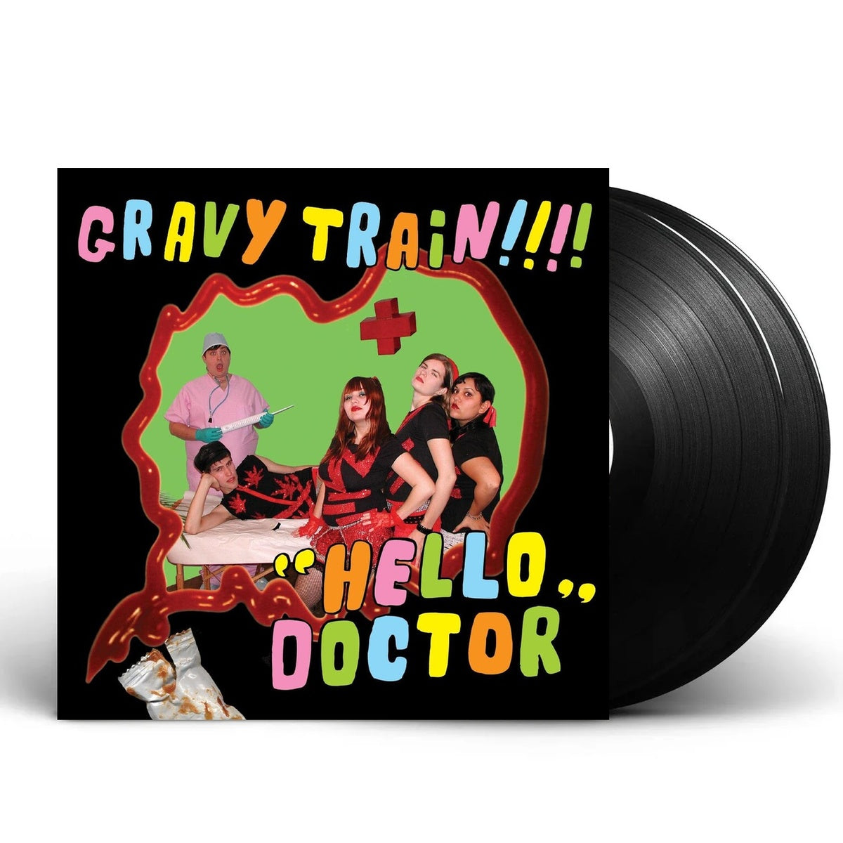 Packshot: Gravy Train!!!! – Hello Doctor (Colored, Deluxe, Grn, Pnk, Post, Wsv LP Vinyl) Vinyl LP | Relix