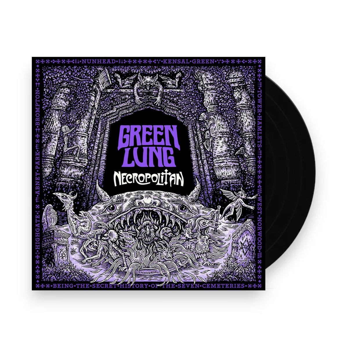 Packshot: Green Lung – Necropolitan (Colored, Gate, Purp, Uk LP Vinyl) Vinyl LP | Relix