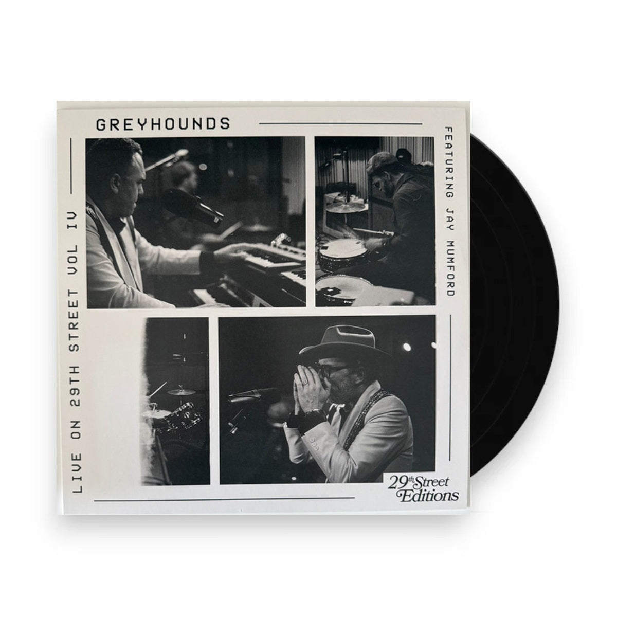 Packshot: Greyhounds – Live On 29th Street (LP Vinyl) Vinyl LP | Relix