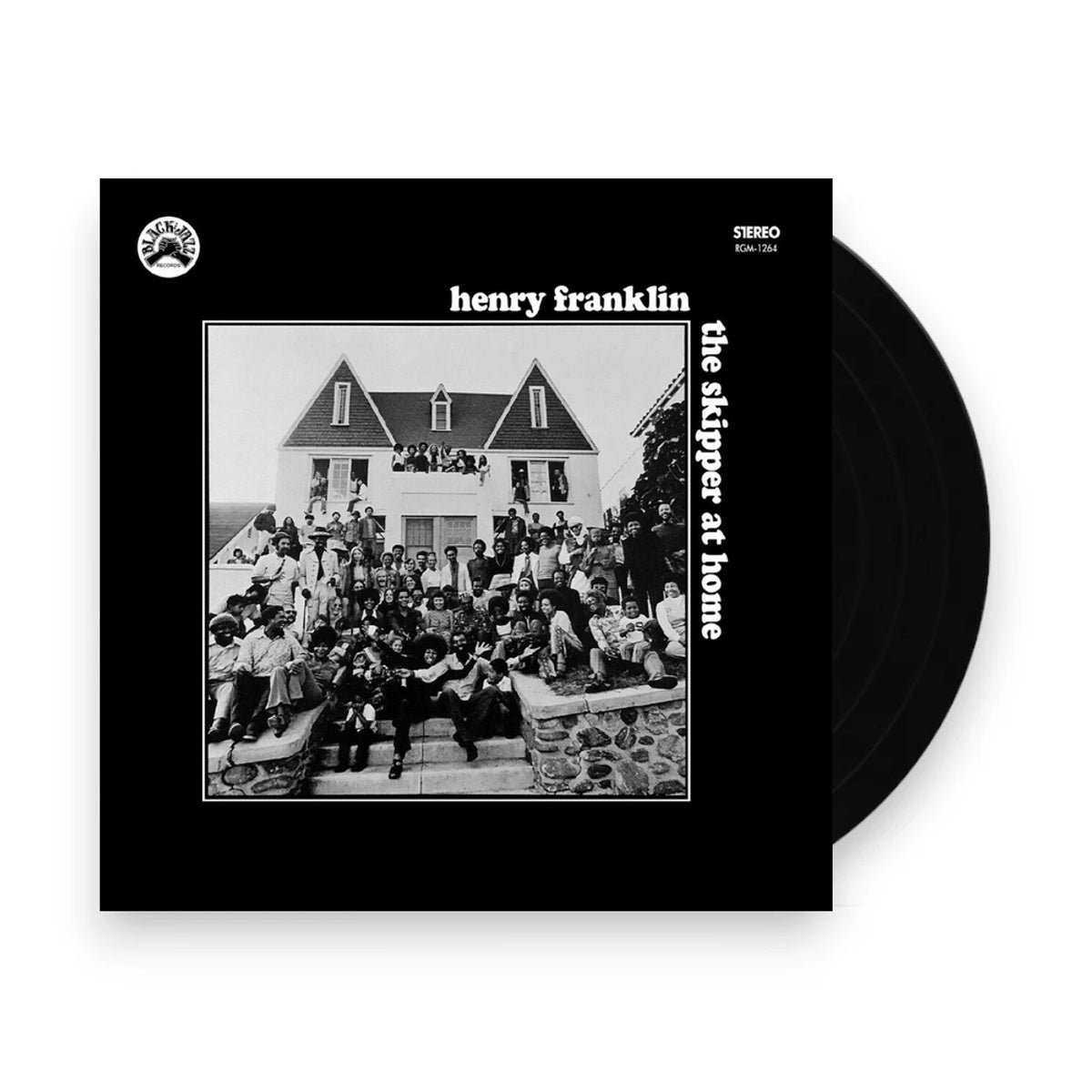 Packshot: Henry Franklin – Skipper At Home - Remastered - Blue With Black Vinyl LP | Relix