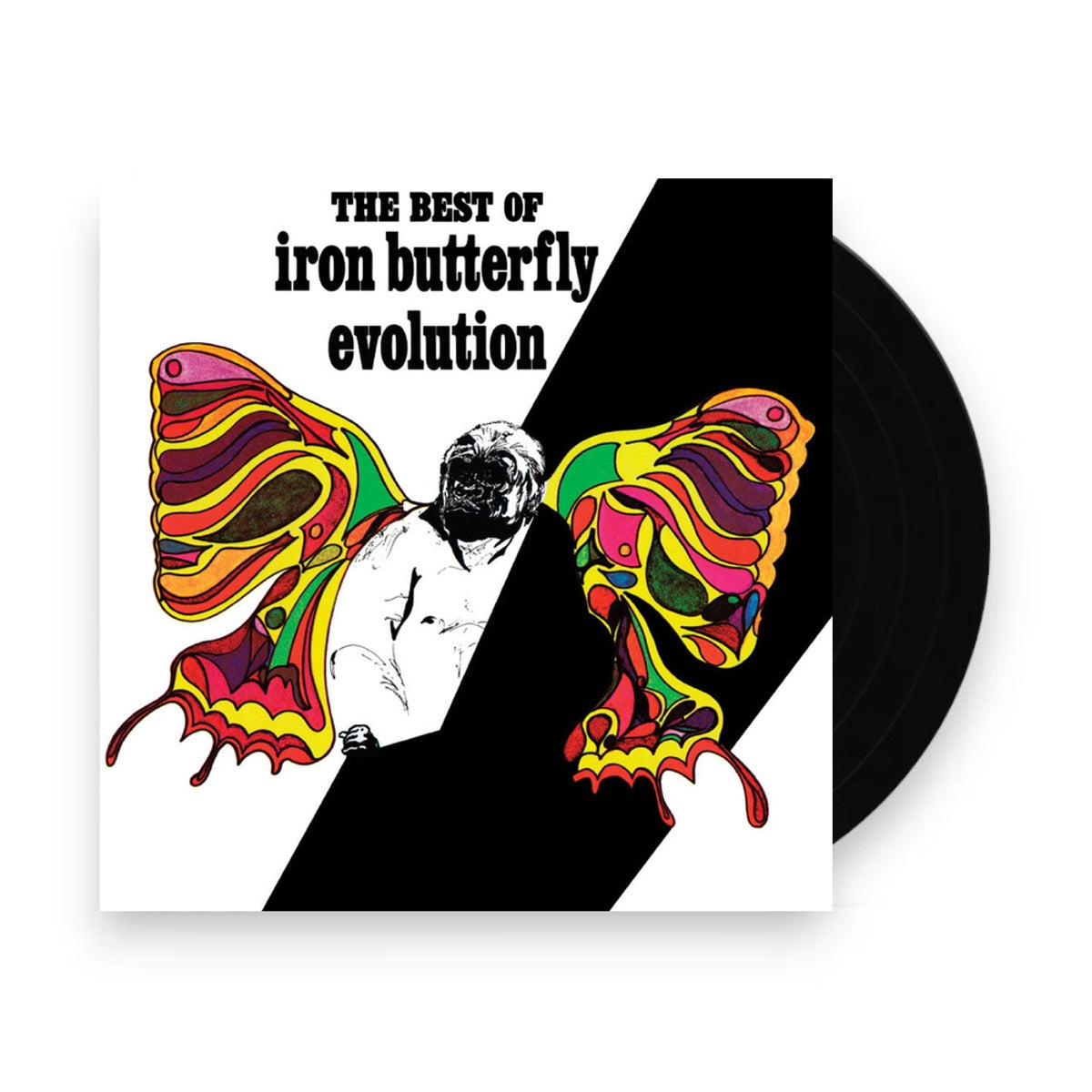 Packshot: Iron Butterfly – Evolution: The Best Of Iron Butterfly (Colored, Limited Edition LP Vinyl) Vinyl LP | Relix