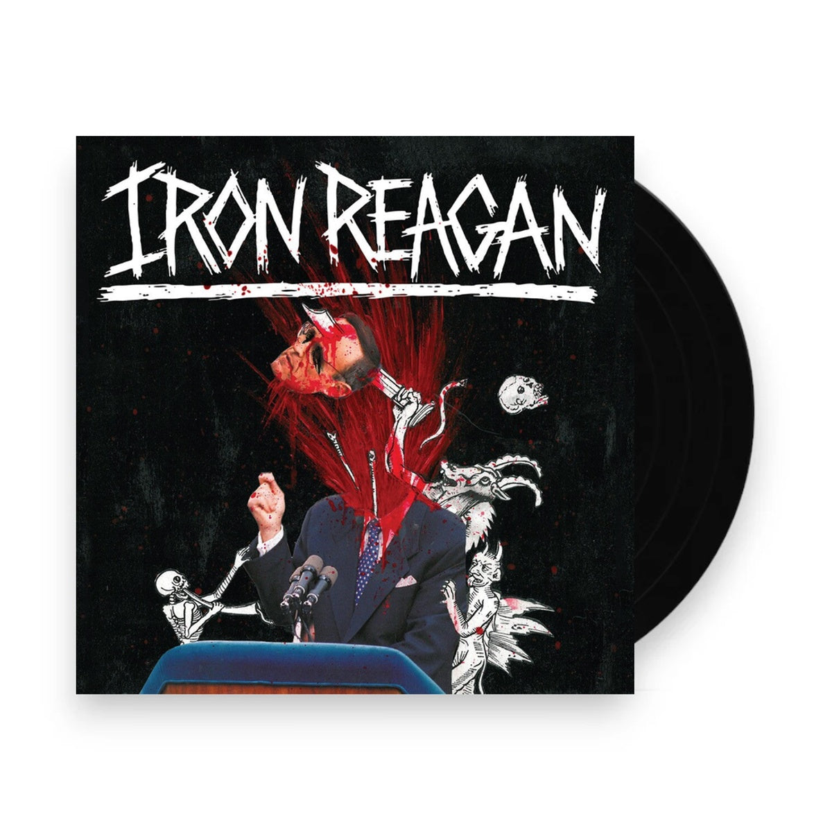 Packshot: Iron Reagan – Tyranny Of Will (Colored, Wht, Spla LP Vinyl) Vinyl LP | Relix