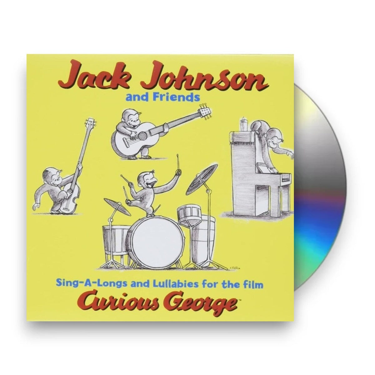 Packshot: Jack Johnson – Sing-A-Longs and Lullabies for the Film Curious George (Original Soundtrack CD) CD | Relix