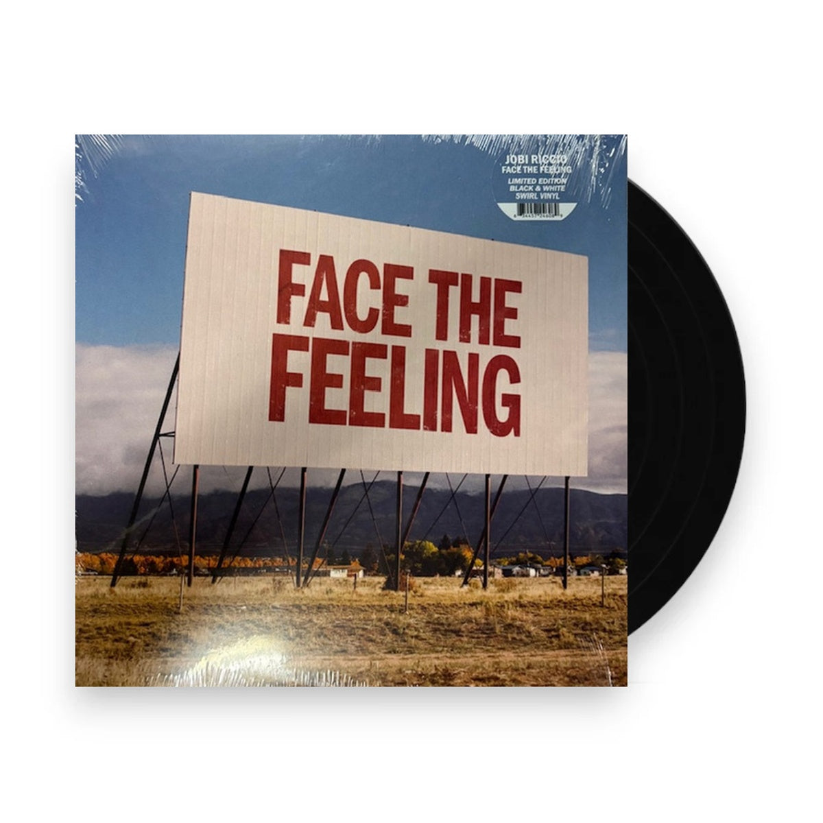Packshot: Jobi Riccio – Face The Feeling - Black & White Splash (Blk LP Vinyl) Vinyl LP | Relix
