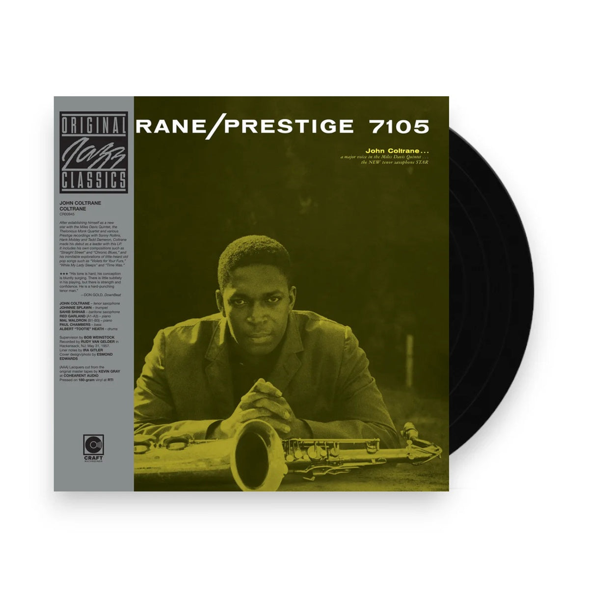 Packshot: John Coltrane – Coltrane - 2026 Original Jazz Classics (180g with tip-on jacket + obi LP Vinyl) Vinyl LP | Relix