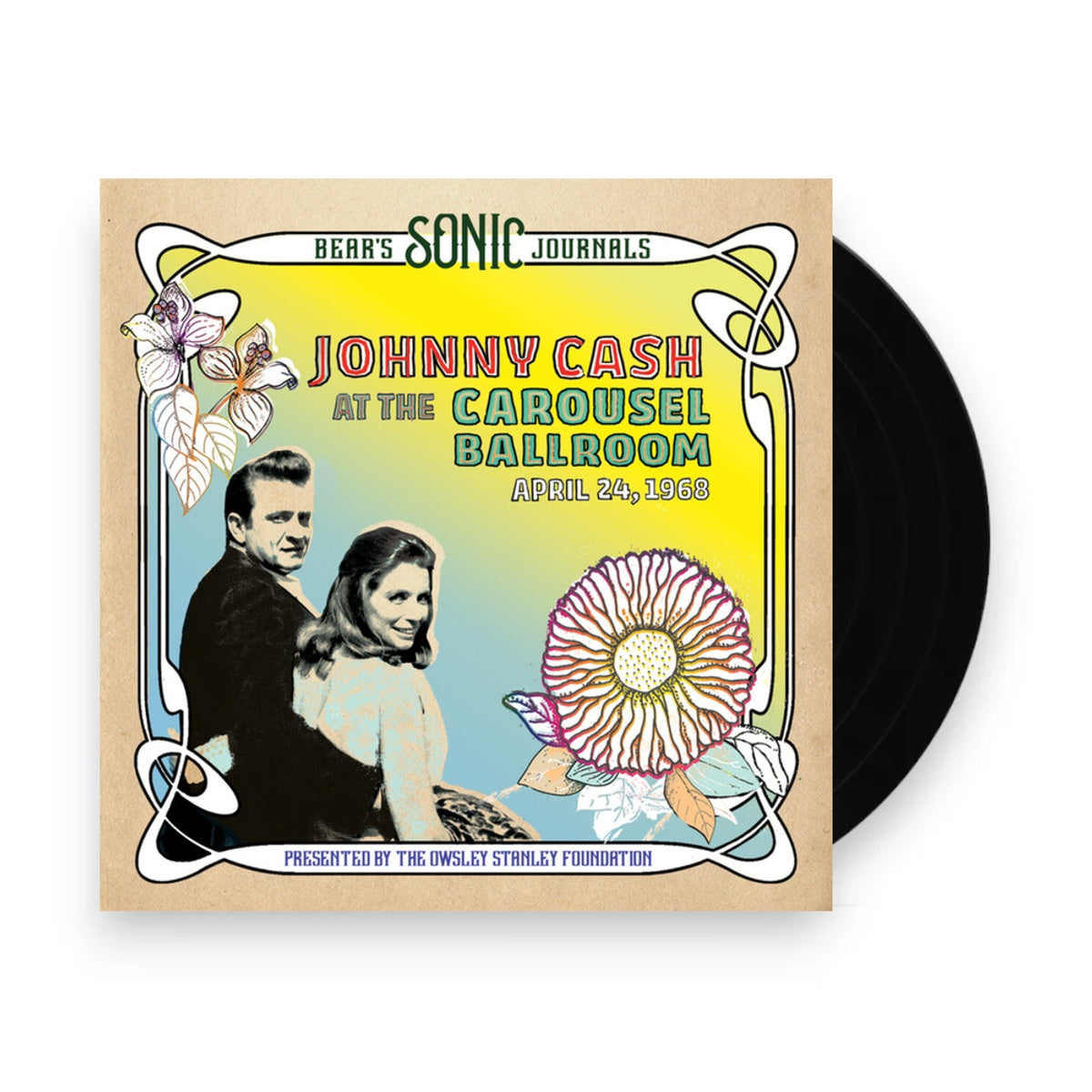 Packshot: Johnny Cash – Bear's Sonic Journals: Johnny Cash, At the Carousel Ballroom, April 24, 1968 (LP Vinyl) Vinyl LP | Relix