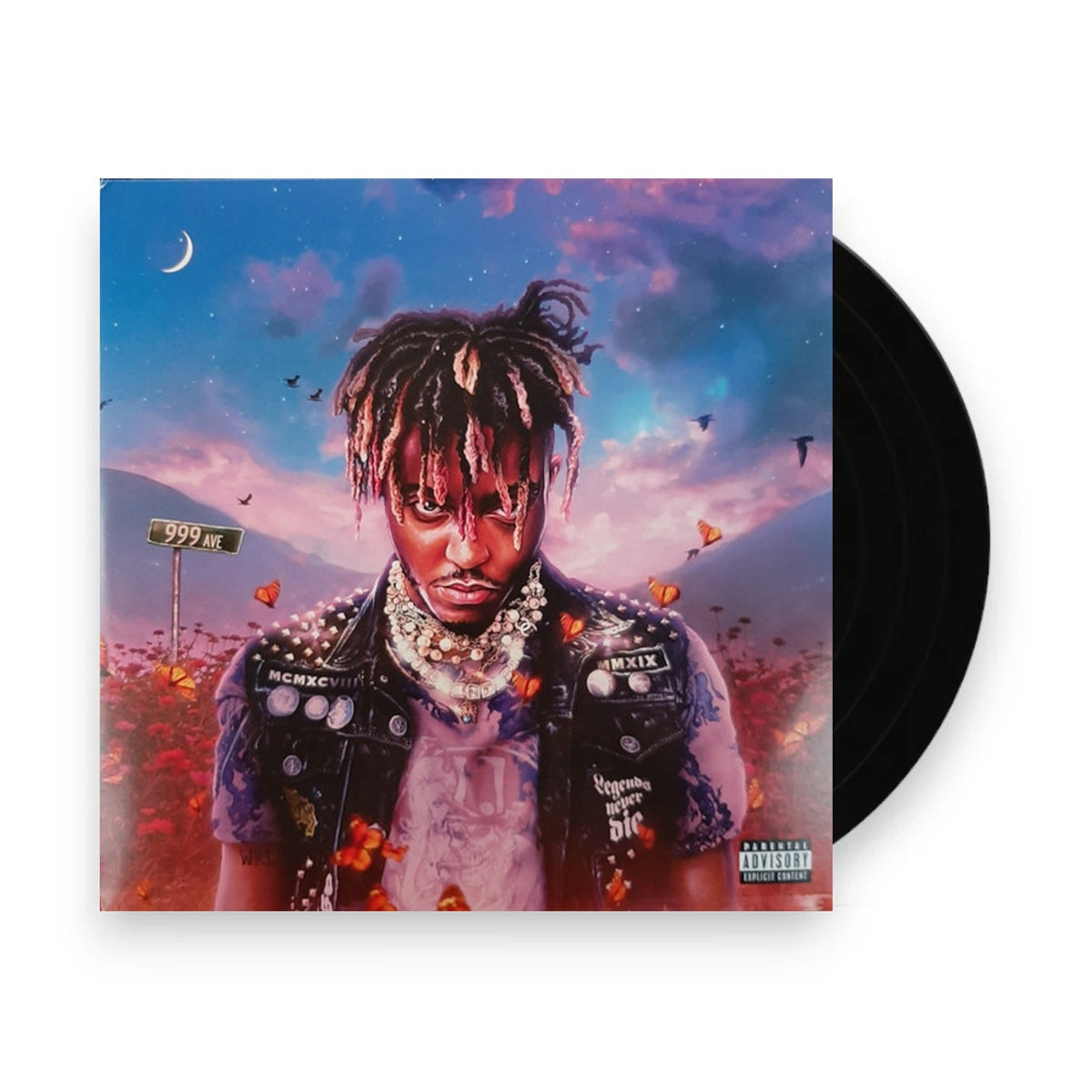 Packshot: Juice WRLD – Legends Never Die (5 Year Anniversary, Eternal Purple Colored Vinyl) Vinyl LP | Relix