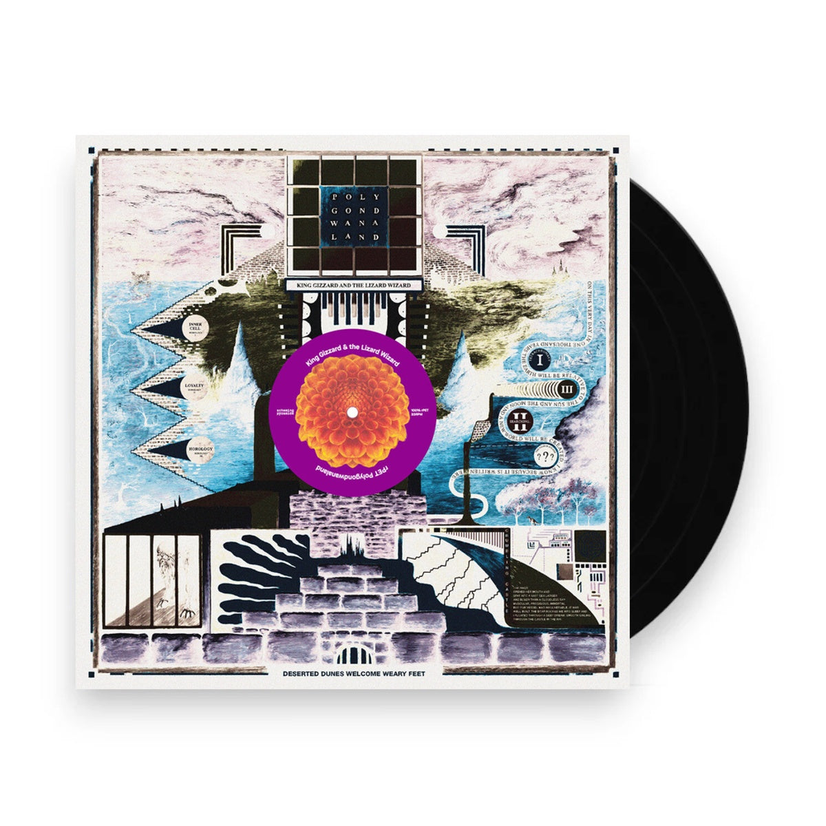 Packshot: King Gizzard & The Lizard Wizard – Polygondwanaland 2026 (180g Translucent Purple LP Vinyl) Vinyl LP | Relix