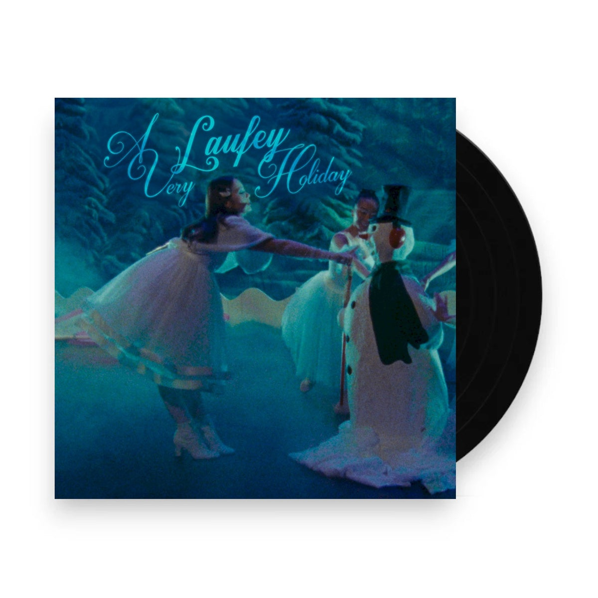 Packshot: Laufey – A Very Laufey Holiday: The Santa Claus Is Comin' To Town Edition (Snow Globe Glitter 7inch 7" Vinyl) Vinyl LP | Relix