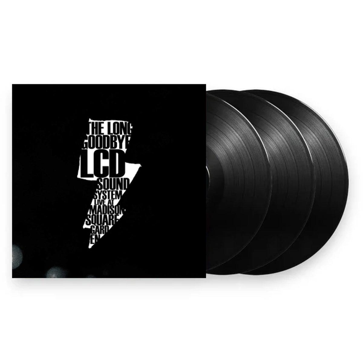 Packshot: LCD Soundsystem – The Long Goodbye (LCD Soundsystem Live At Madison Square Garden LP Vinyl) Vinyl LP | Relix