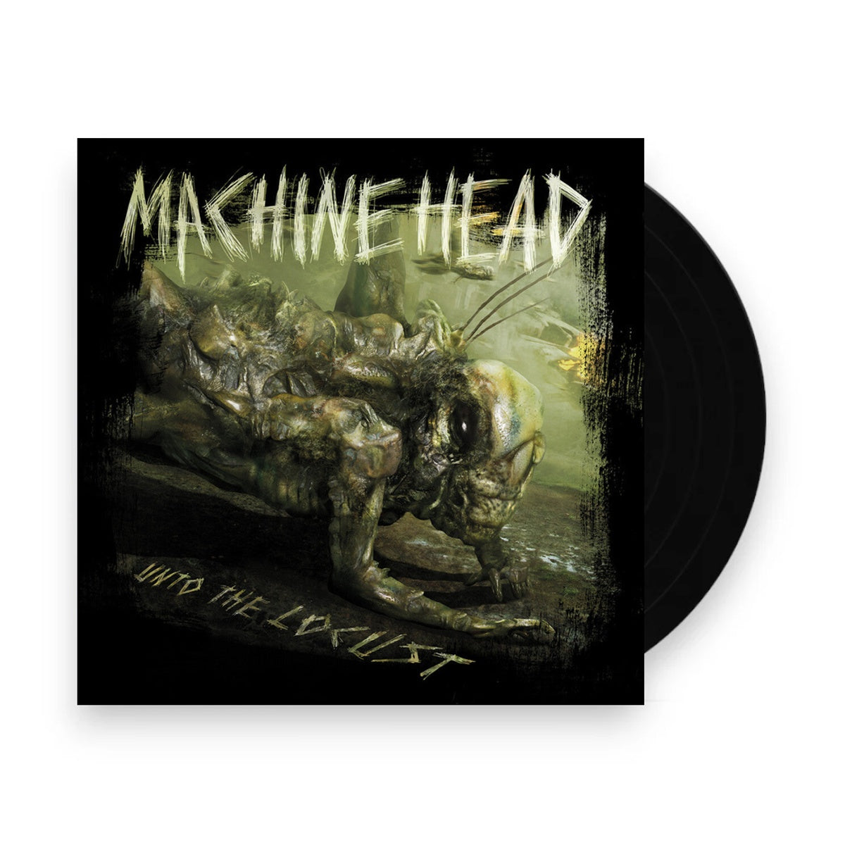 Packshot: Machine Head – Unto The Locust Reissue (15th anniversary, Dark Green Marbled with Etching LP Vinyl) Vinyl LP | Relix