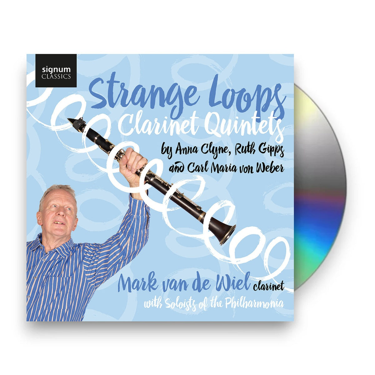 Packshot: Mark van de Wiel – Strange Loops: Clarinet Quintets CD | Relix