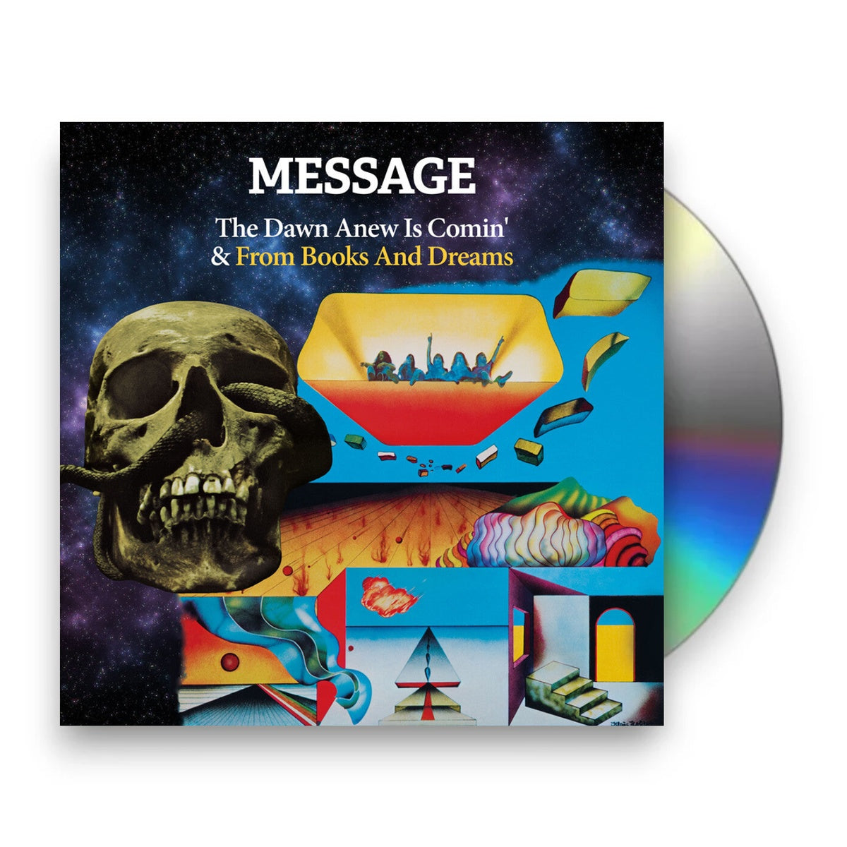 Packshot: Message – The Dawn Anew Is Comin' & From Books And Dreams' CD | Relix