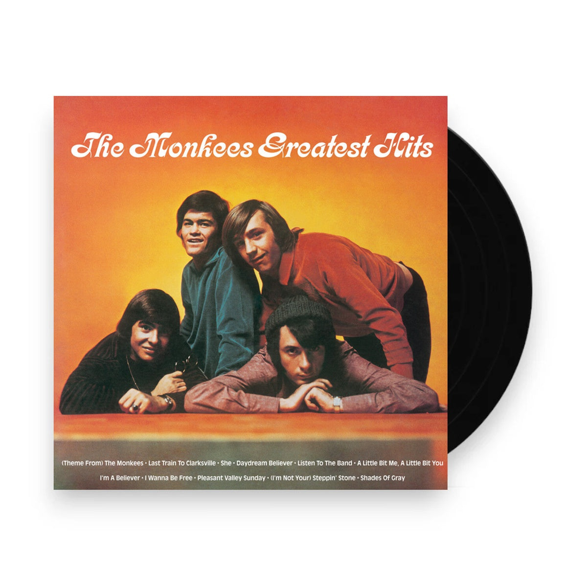 Packshot: Monkees – Greatest Hits (yellow Flame W/ Sticker Pack, brick & Mortar Exclusive LP Vinyl) Vinyl LP | Relix