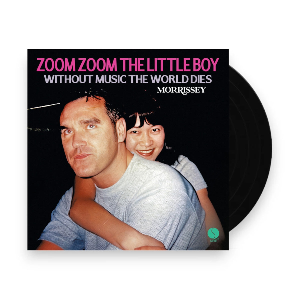 Packshot: Morrissey – Zoom Zoom The Little Boy / Without Music The World Dies (7" Vinyl) Vinyl LP | Relix