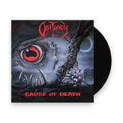 Packshot: Obituary – Cause Of Death - Gray/Black Splatter (Blk, Colored LP Vinyl) Vinyl LP | Relix