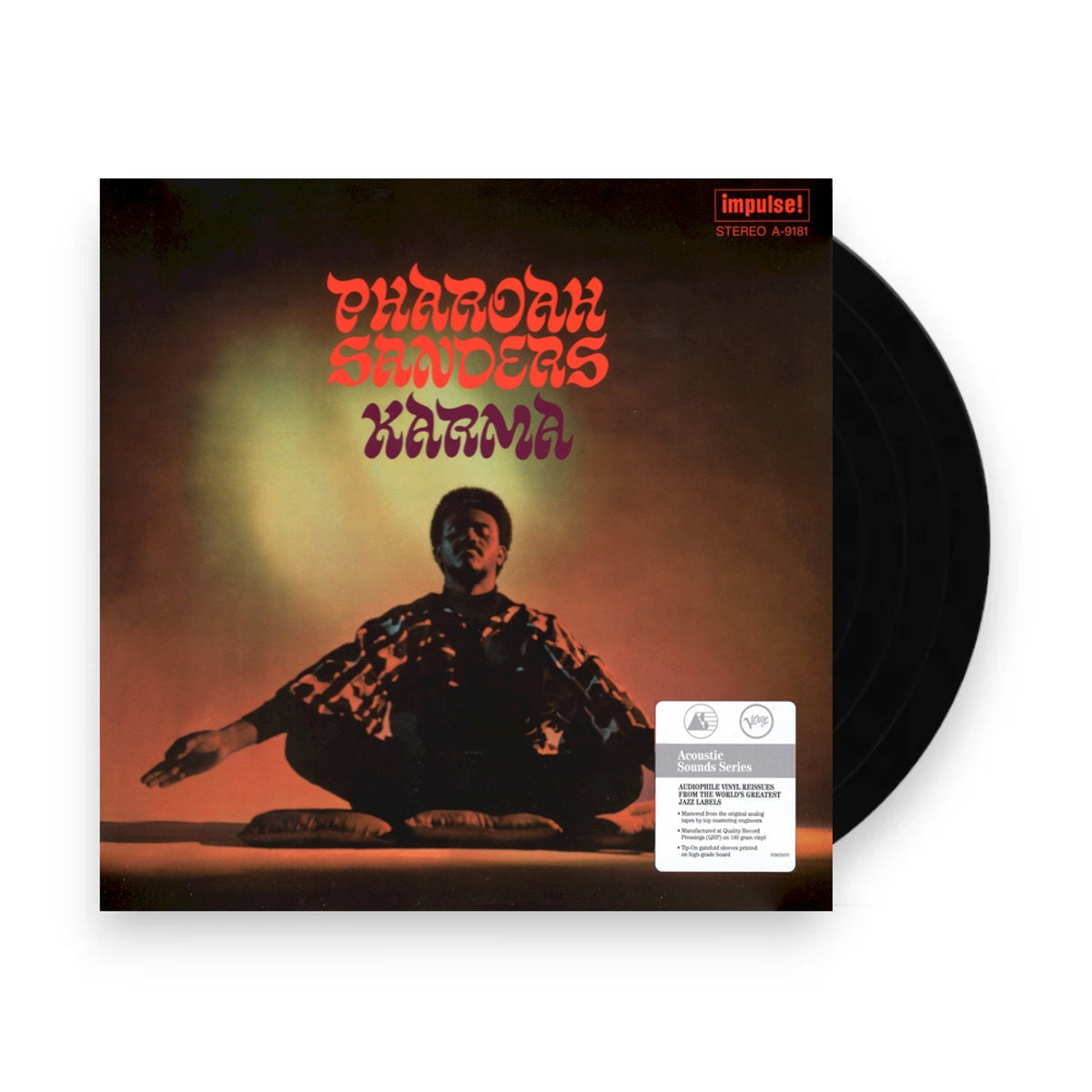 Packshot: Pharoah Sanders – Karma (Verve Acoustic Sounds Series LP Vinyl) Vinyl LP | Relix