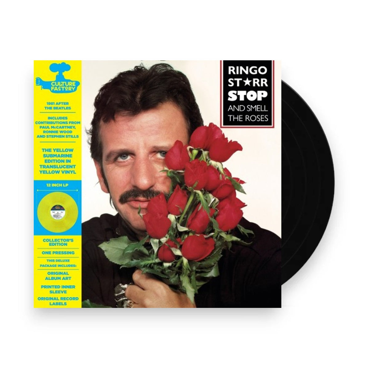 Packshot: Ringo Starr – Stop & Smell The Roses: Yellow Submarine Edition Vinyl LP | Relix