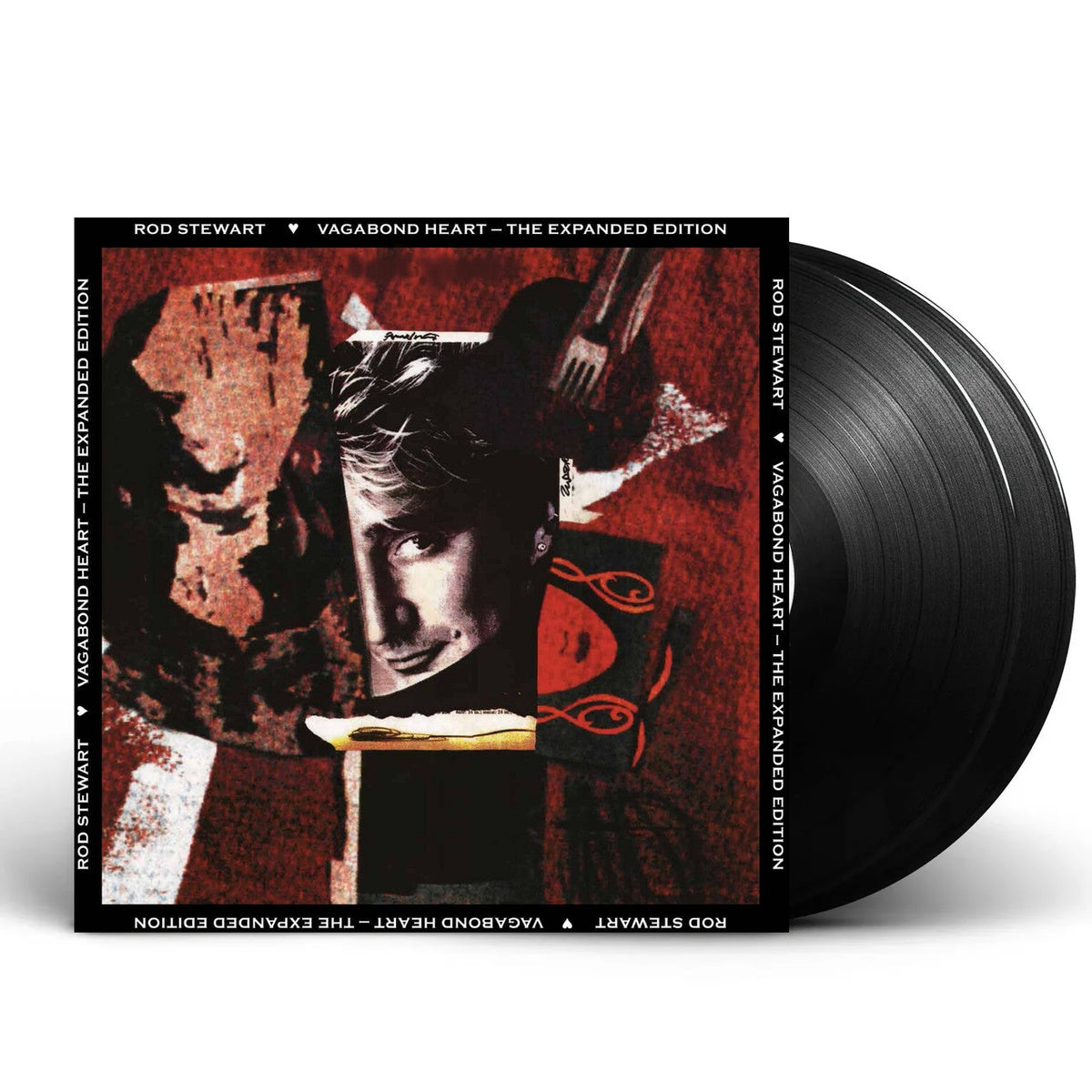 Packshot: Rod Stewart – Vagabond Heart - Expanded Edition (gray, White & Black Splatter Vinyl/) Vinyl LP | Relix