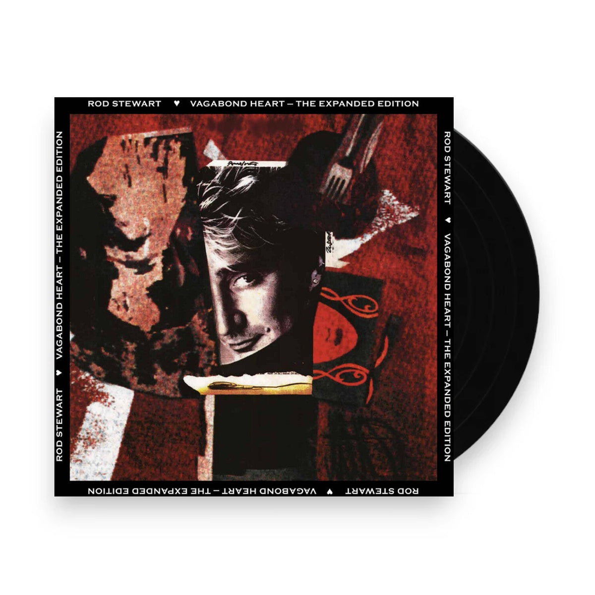 Packshot: Rod Stewart – Vagabond Heart - Expanded Edition (ruby Red Smoke Swirl Vinyl/) Vinyl LP | Relix