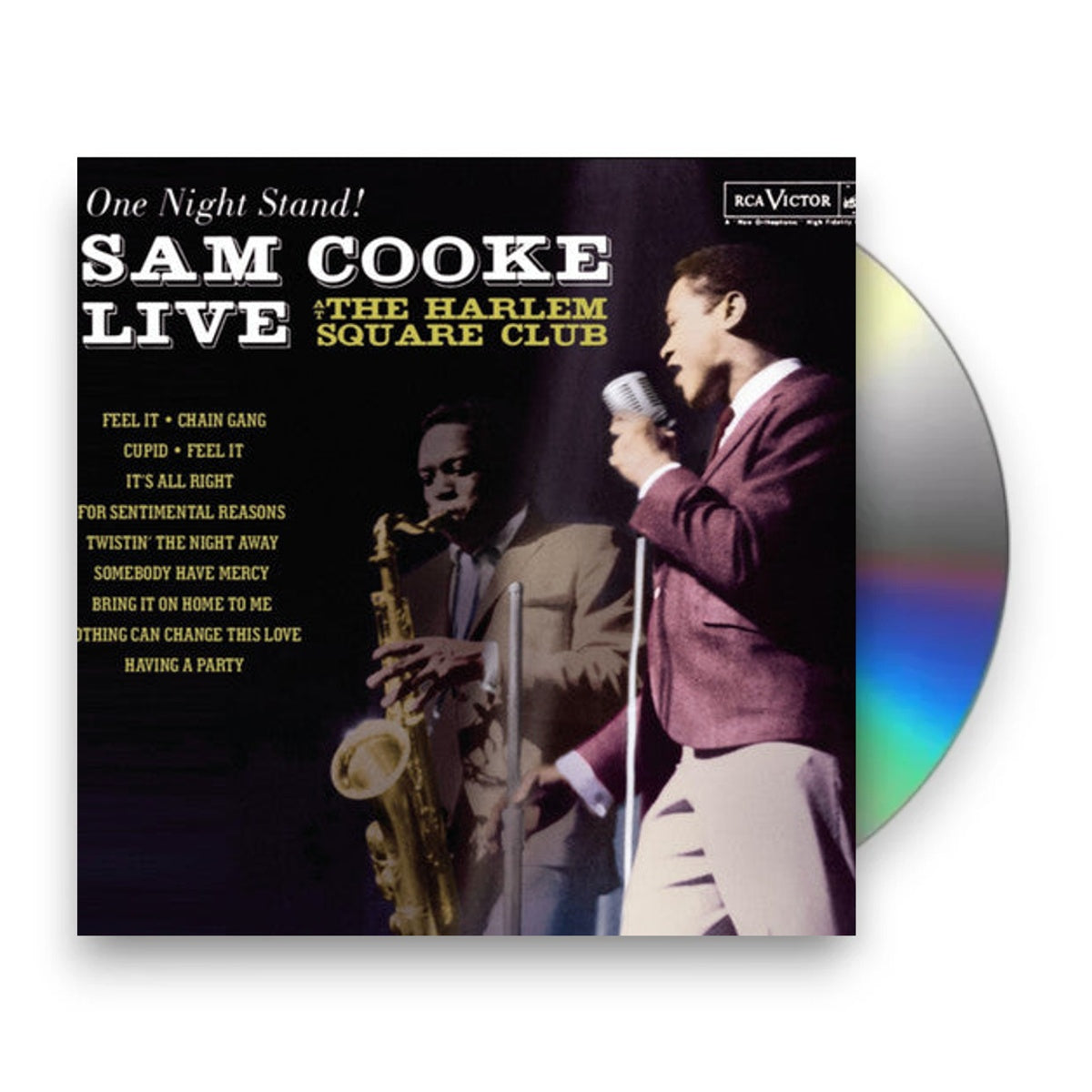 Packshot: Sam Cooke – One Night Stand: Sam Cooke Live At The Harlem Square Club 1963 CD | Relix