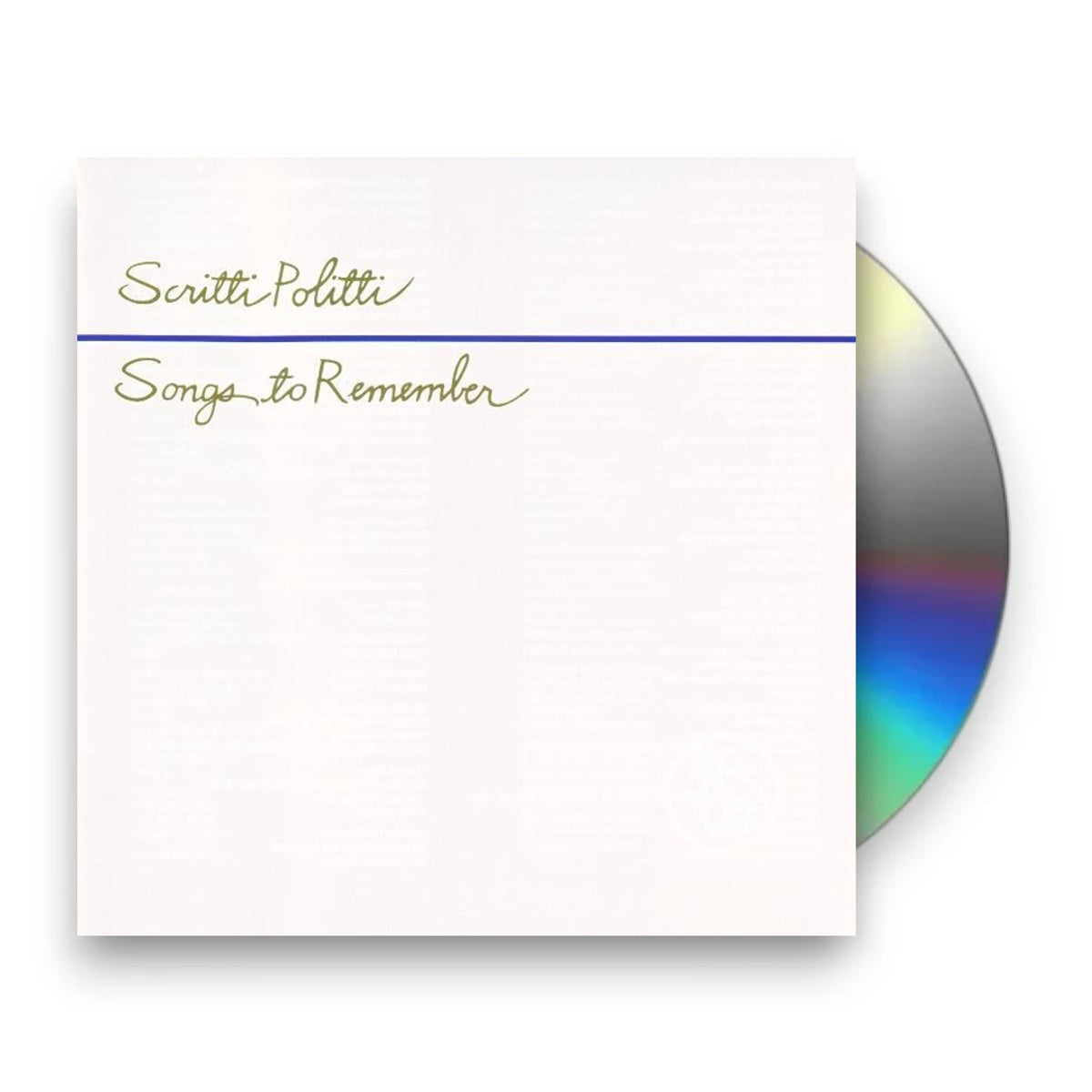 Packshot: Scritti Politti – Songs To Remember CD | Relix