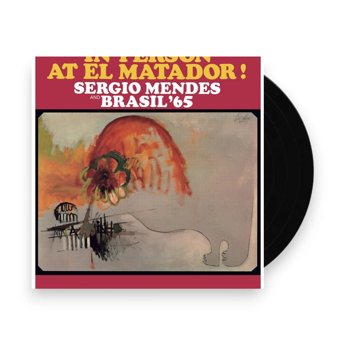 Packshot: Sergio Mendes – In Person at El Matador (red/yellow Bi Color Effect LP Vinyl) Vinyl LP | Relix
