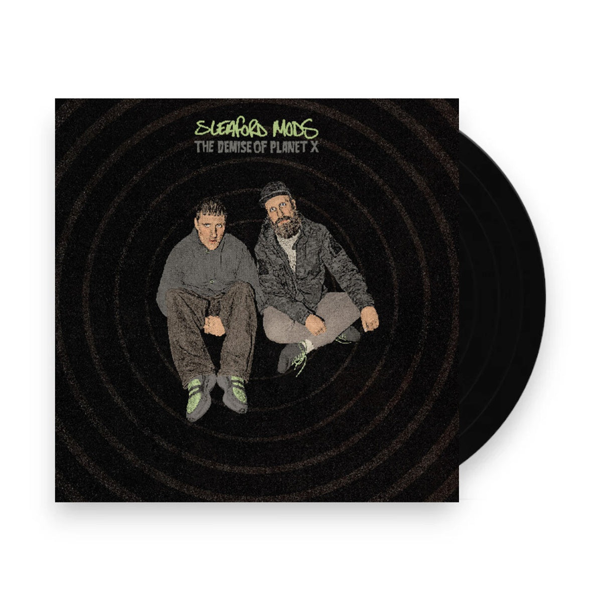Packshot: Sleaford Mods – Demise Of Planet X (Green and Black LP Vinyl) Vinyl LP | Relix