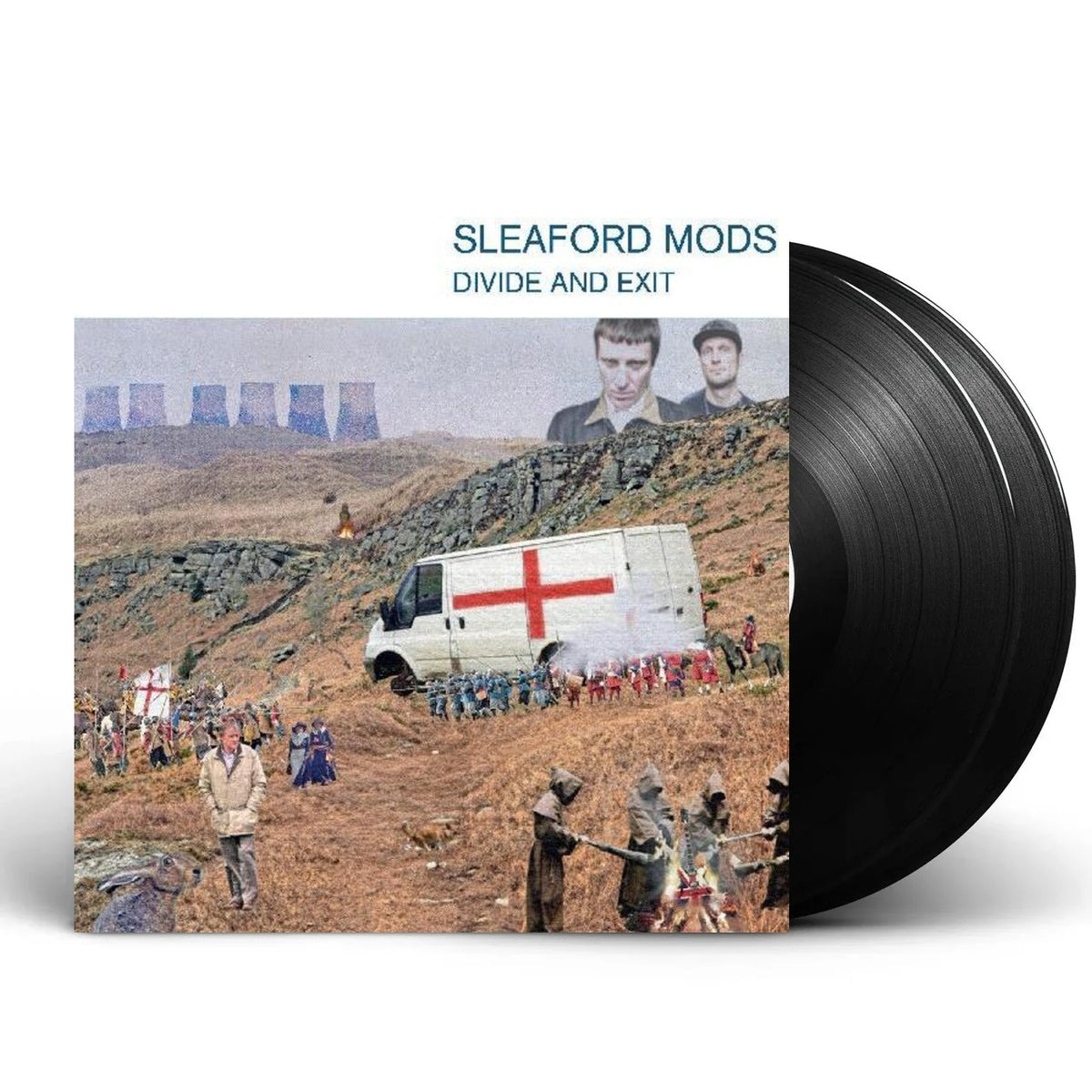 Packshot: Sleaford Mods – Divide And Exit (Bonus Track, Colored, Red LP Vinyl) Vinyl LP | Relix