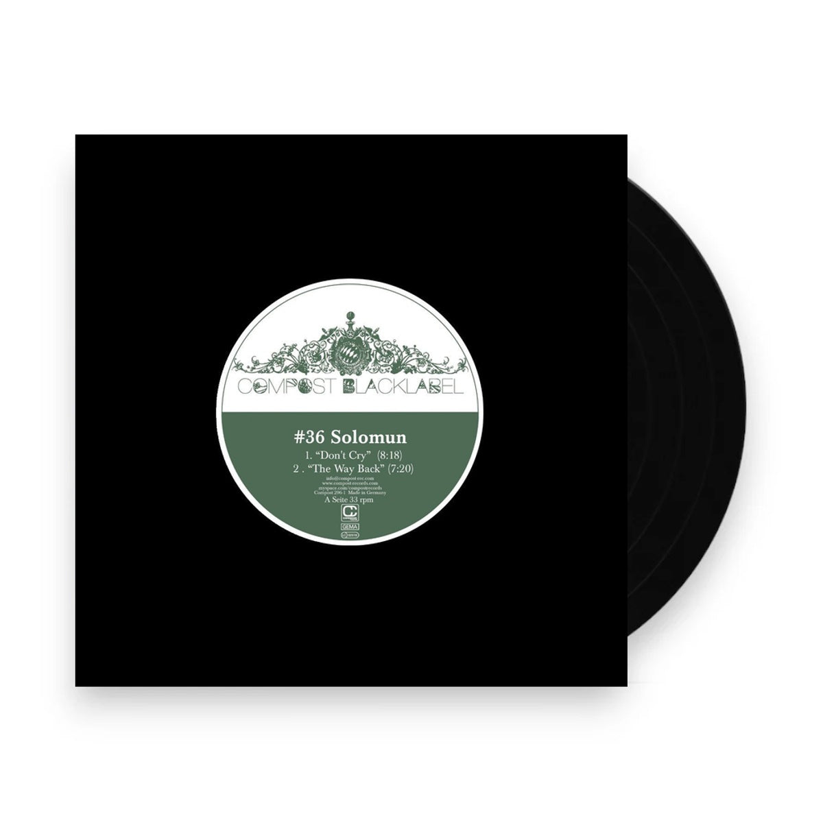Packshot: Solomun – Compost Black Label 36 (12" Vinyl) Vinyl LP | Relix