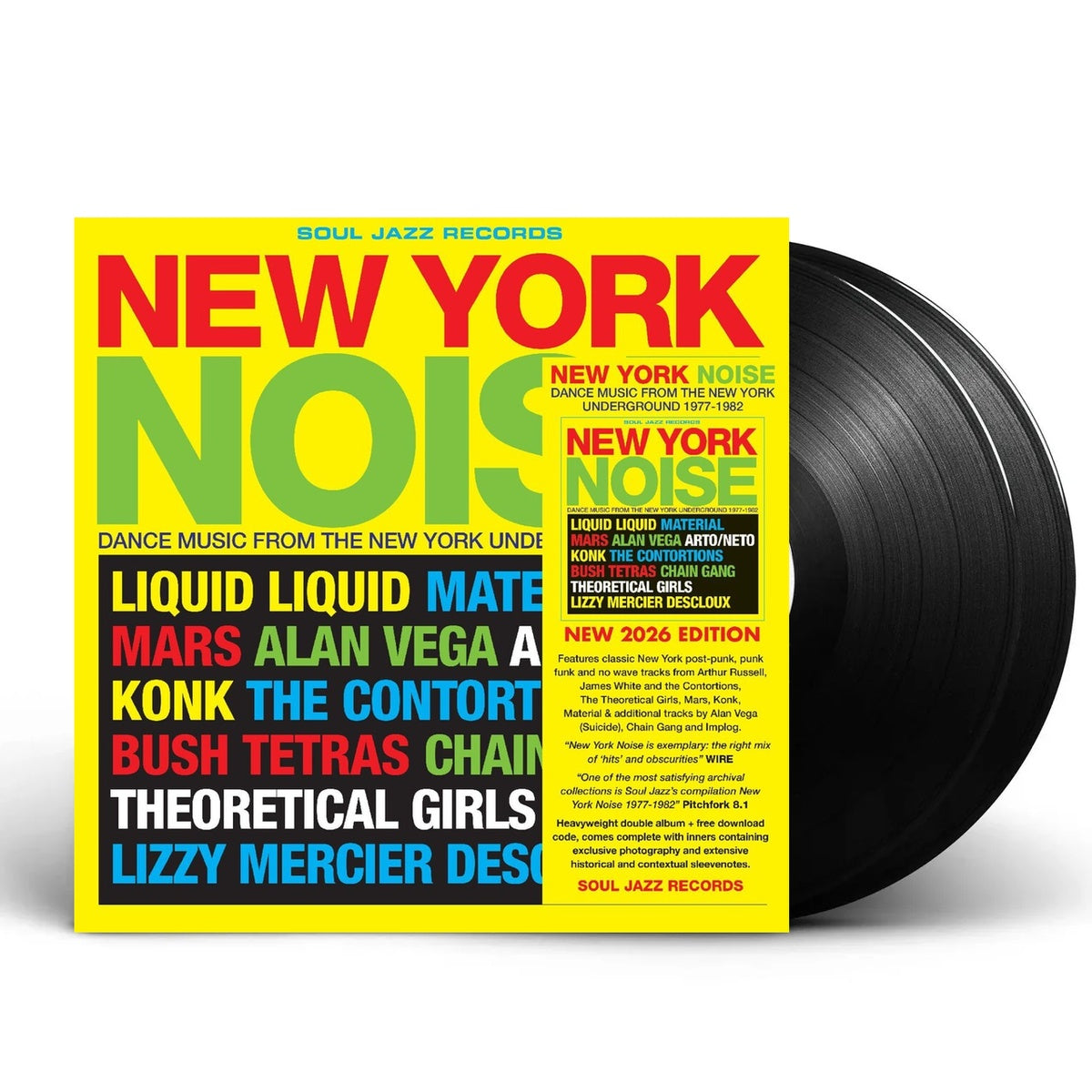 Packshot: Soul Jazz Records Presents – New York Noise - Dance Music From the New York Underground 1978-82 (LP Vinyl) Vinyl LP | Relix