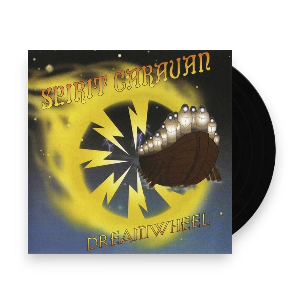 Packshot: Spirit Caravan – Dreamwheel (Colored, Org, Red, Ylw LP Vinyl) Vinyl LP | Relix