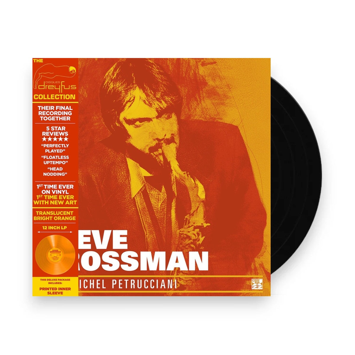 Packshot: Steve Grossman – With Michel Petrucciani - Orange (Colored, Deluxe LP Vinyl) Vinyl LP | Relix