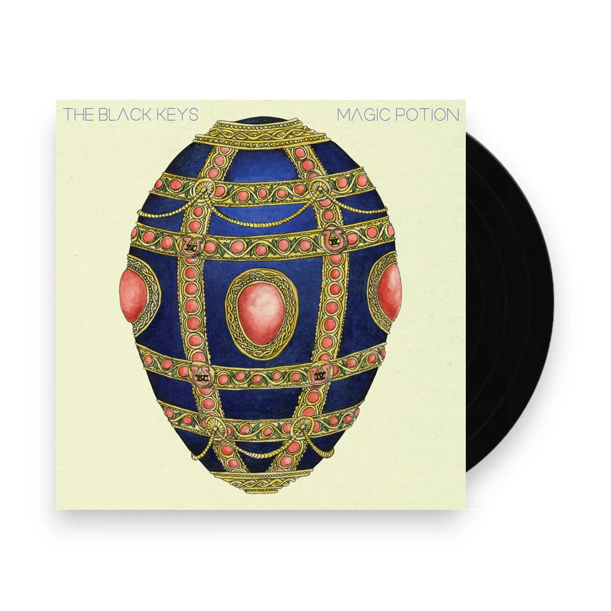 Packshot: The Black Keys – Magic Potion - 20th Anniversary (Magic Potion Blue LP Vinyl) Vinyl LP | Relix