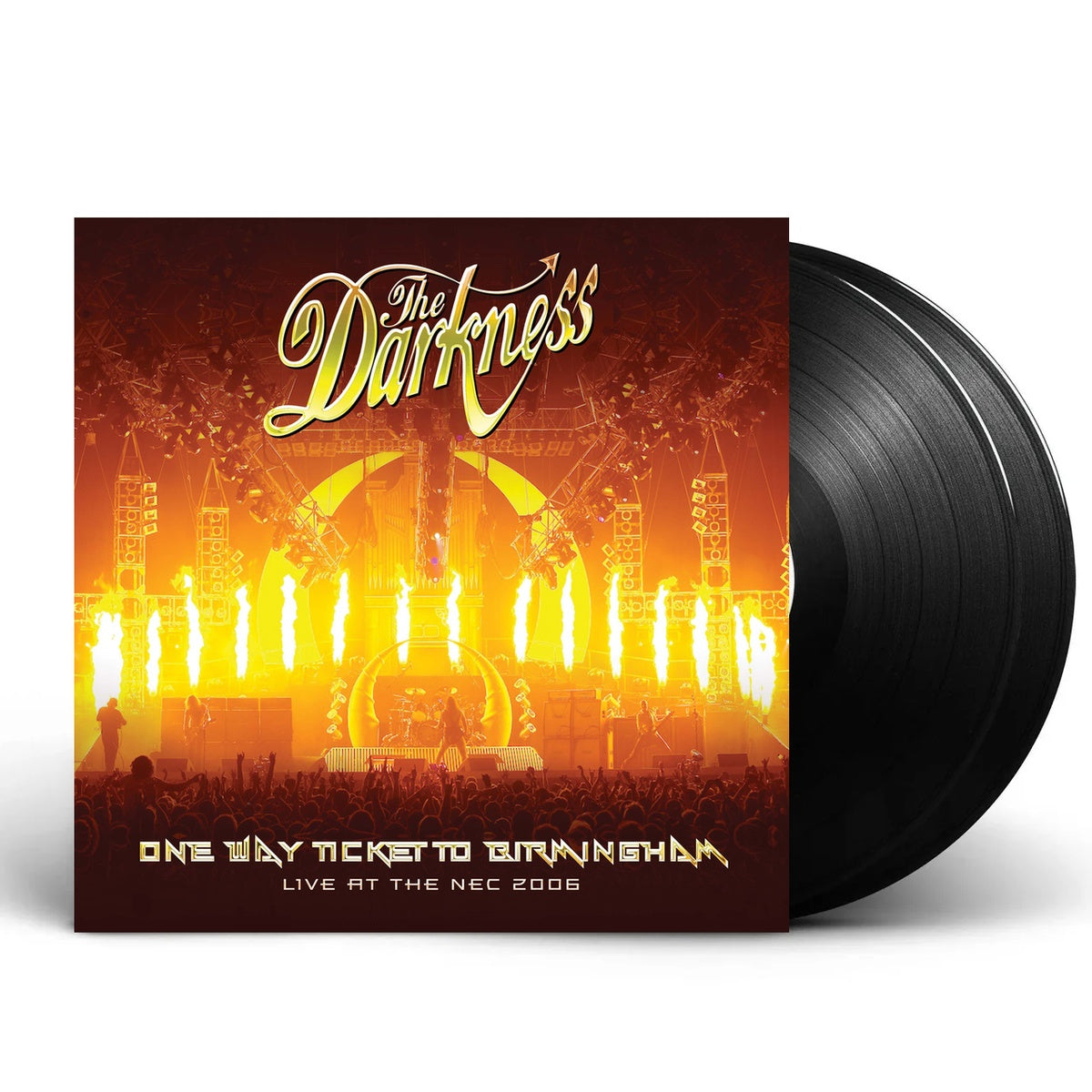 Packshot: The Darkness – One Way Ticket To Birmingham (Live at the NEC, RSD 2026 LP Vinyl) Vinyl LP | Relix