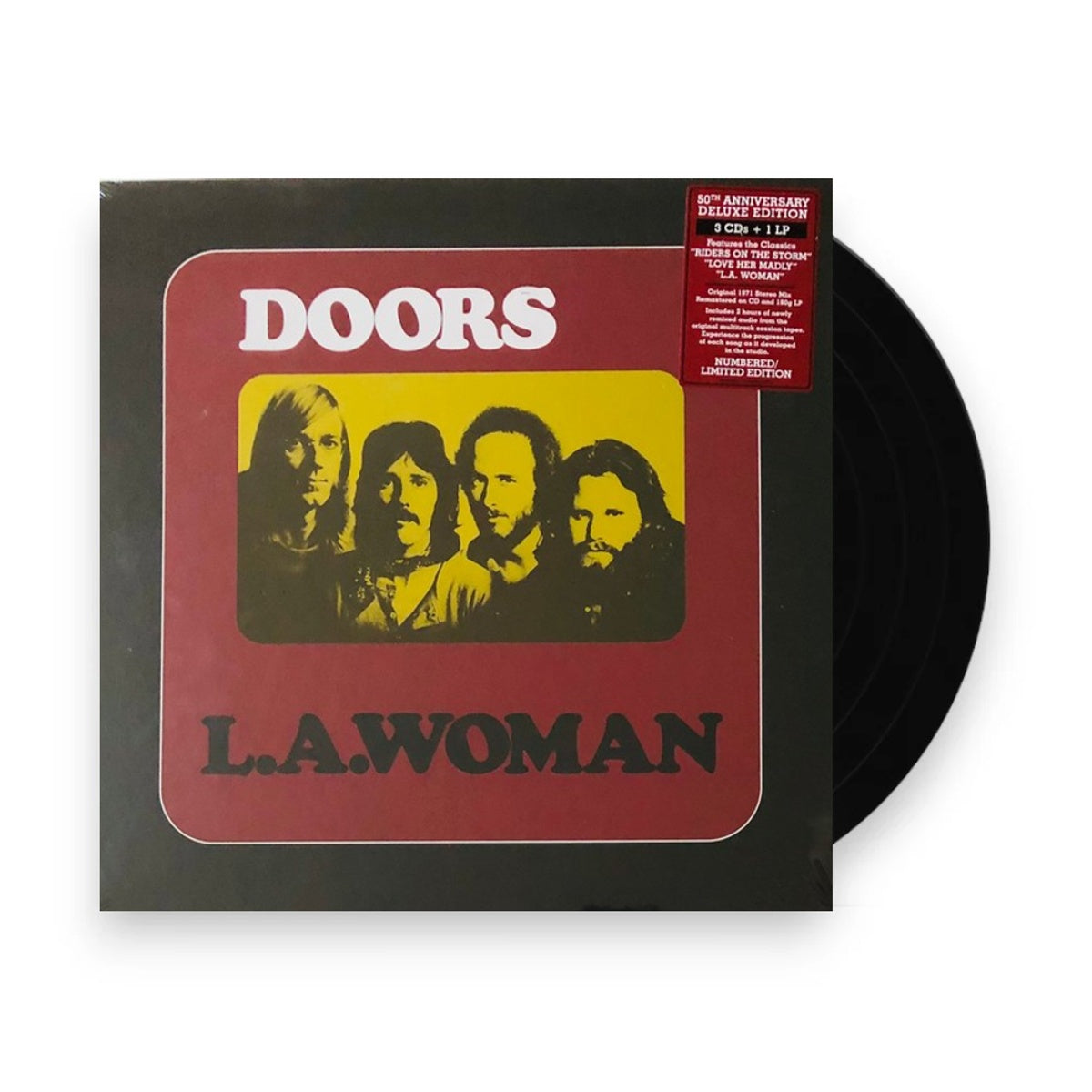 Packshot: The Doors – L.A. Woman: 50th Anniversary (Deluxe Edition 4-LP Vinyl) Vinyl LP | Relix