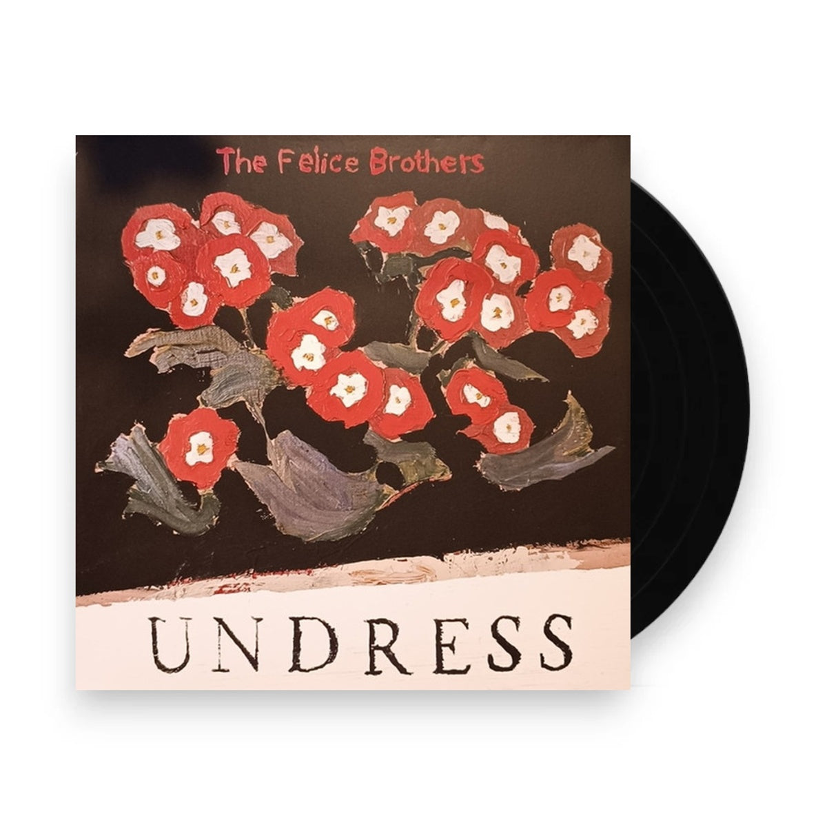 Packshot: The Felice Brothers – Undress (Red Black Split LP Vinyl) Vinyl LP | Relix